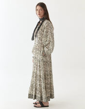 Maison Hotel Antonia Floral Maxi Dress, White (WHITE), large