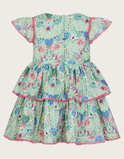 Baby All-Over Butterfly Print Dress, Green (GREEN), large