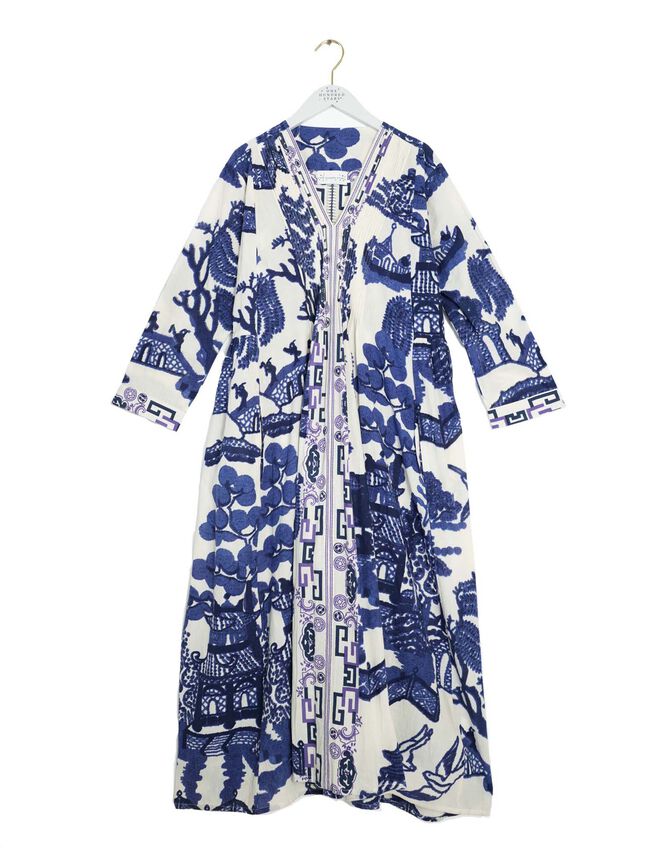 One Hundred Stars Willow Maxi Dress, Blue (BLUE), large