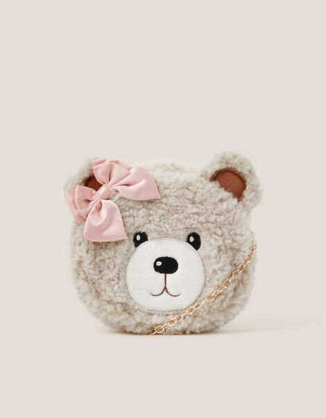 Fluffy Teddy Bear Bag, , large