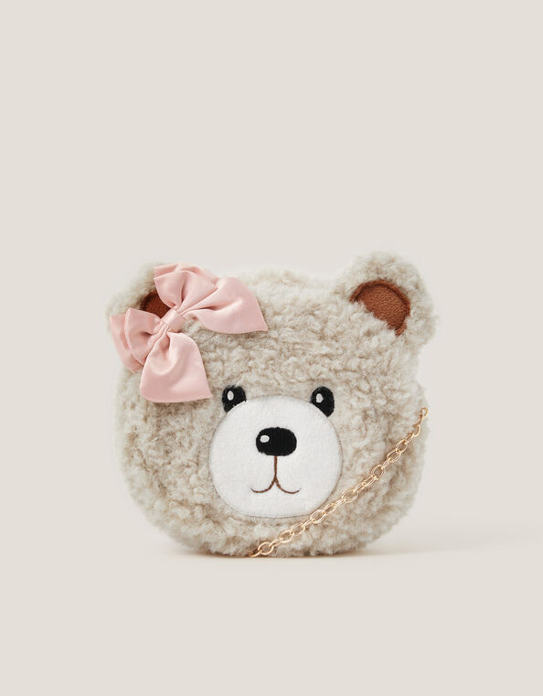 Fluffy Teddy Bear Bag, , large