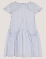 Baby Elena Sequin Swing Party Dress, Blue (PALE BLUE), large