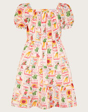 Garden Print Dress, Pink (PALE PINK), large