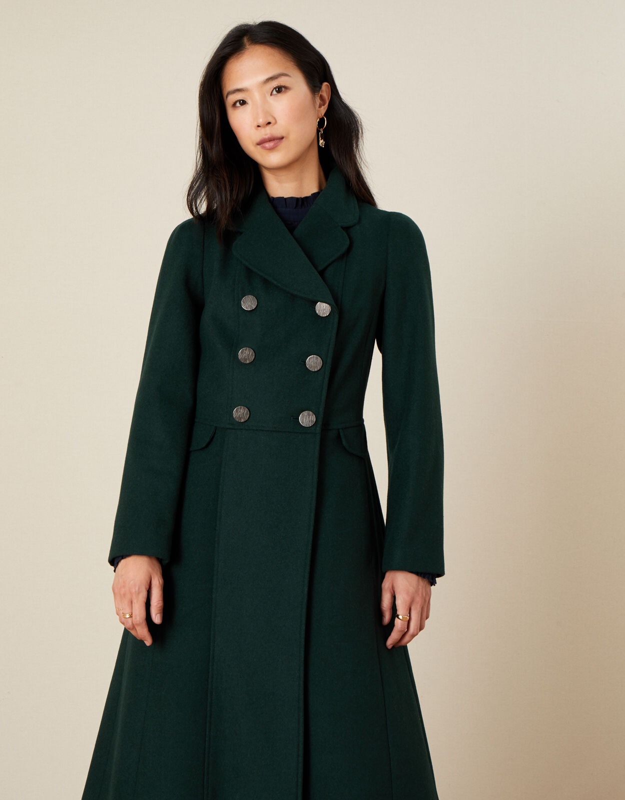 Womens skirted coat clearance
