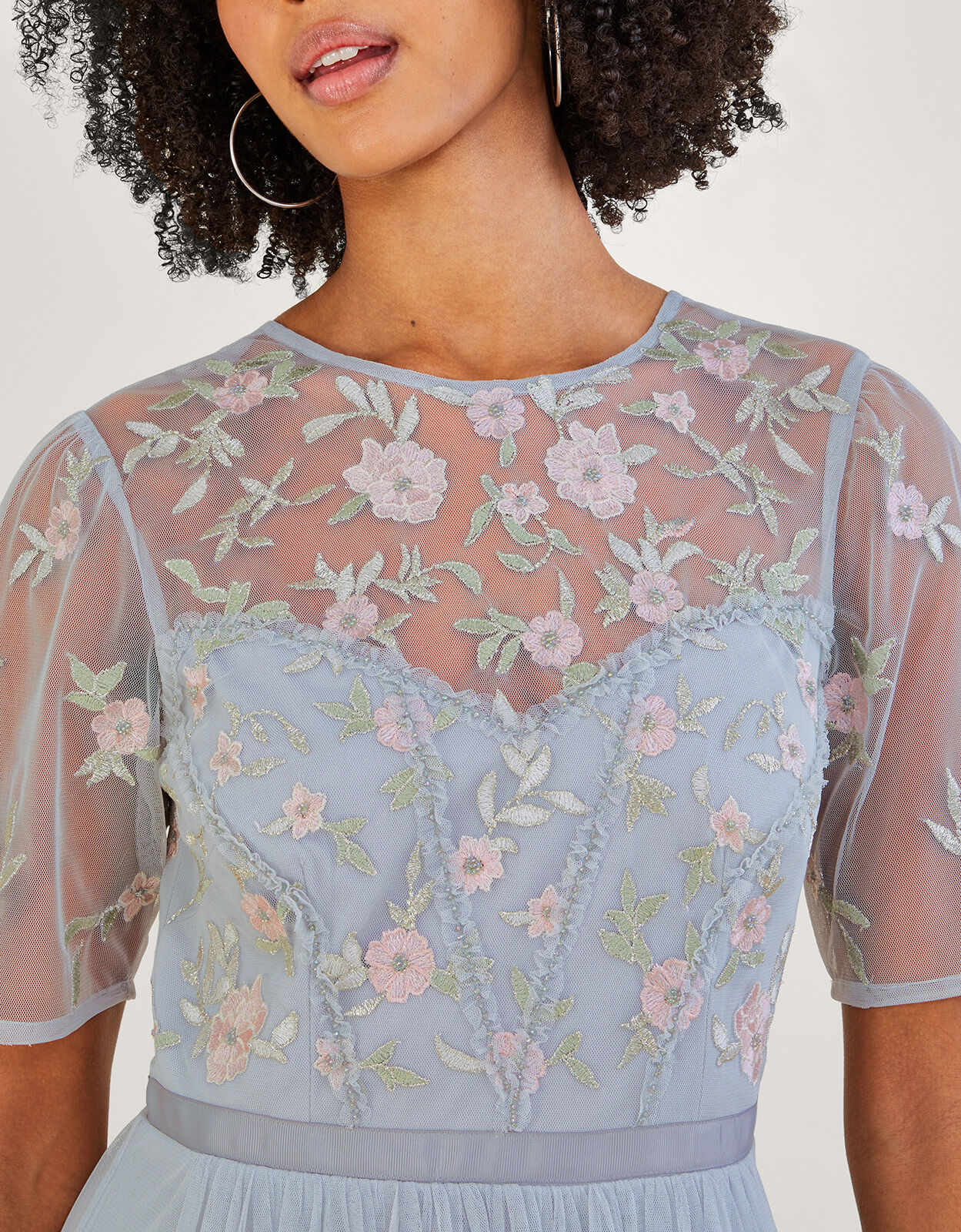 Monsoon store grey dress