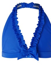Rachel Ruffle Bow Bikini Set, Blue (BLUE), large