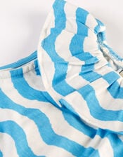 Frugi Wavy Stripe Top, Blue (BLUE), large