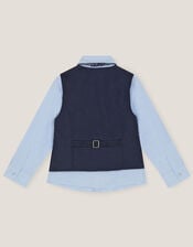 Oliver 3-Piece Check Suit, Blue (NAVY), large