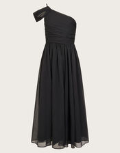 Texas One Shoulder Prom Dress, Black (BLACK), large