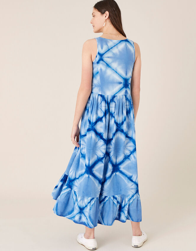 Zaria Tie Dye Maxi Dress, Blue (BLUE), large