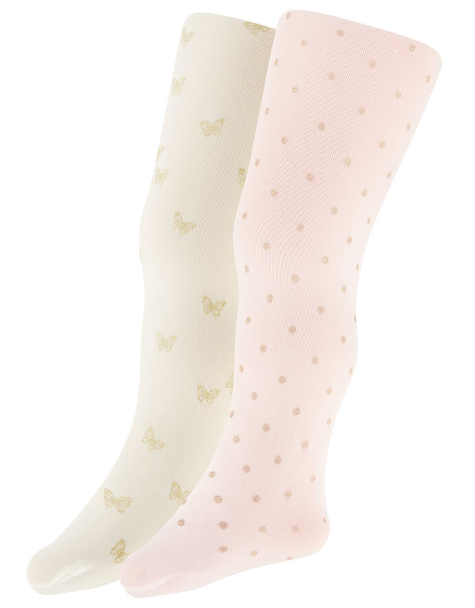 Baby Glitter Tights Set Multi Girls Tights & Socks Monsoon Global.