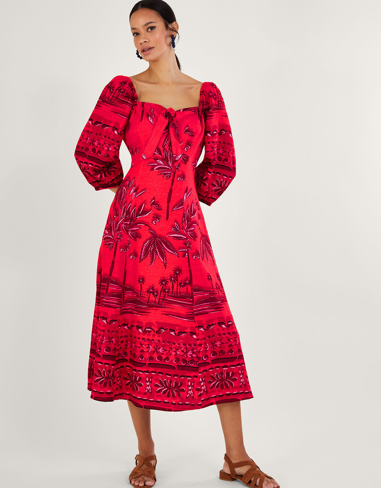 Monsoon 2025 red dress