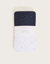 Star Sparkle Tights Set of Two, Multi (MULTI), large