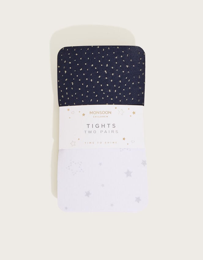 Star Sparkle Tights Set of Two, Multi (MULTI), large