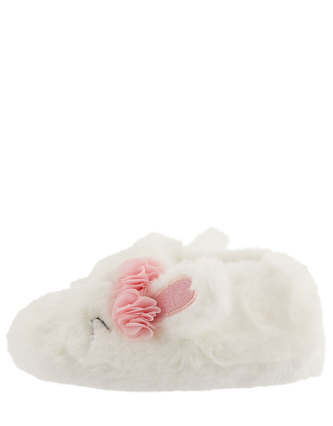 Bunny Fluffy Slippers, Ivory (IVORY), large