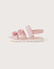 Rose Shimmer Sandals, Pink (PINK), large