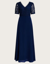 Lilibet Lace Maxi Dress, Blue (NAVY), large