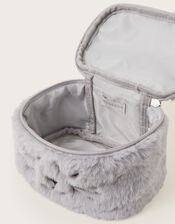 Faux Fur Cat Make Up Bag, , large