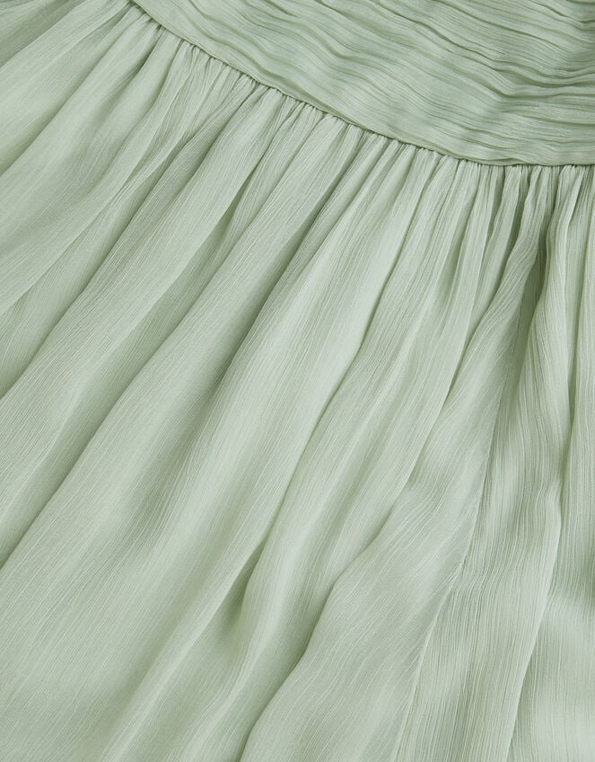 Ellay Cross Back Chiffon Prom Dress, Green (SAGE), large