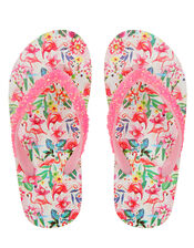 Floella Flamingo Flip Flops, Pink (PINK), large
