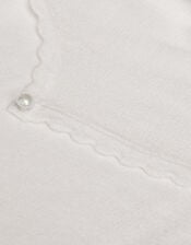 Niamh Glitter Cardigan, White (WHITE), large