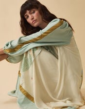 Clemence Amelie Floral Dobby Midi Dress, Cream (CREAM), large