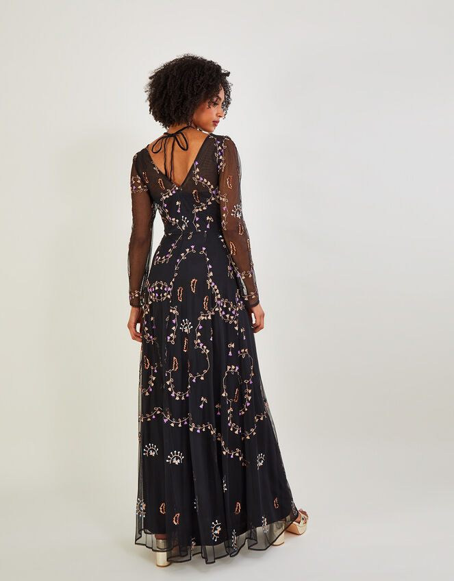 PMUYBHF Bohemian Maxi Dress High Waist A Line Dress Evening Dress