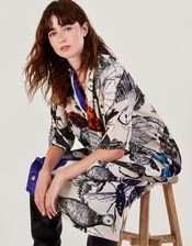 One Hundred Stars Butterfly Print Dress, Multi (MULTI), large