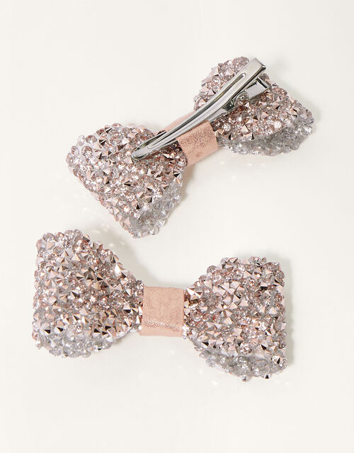 Dazzle Bow Hair Clip Twinset, , large