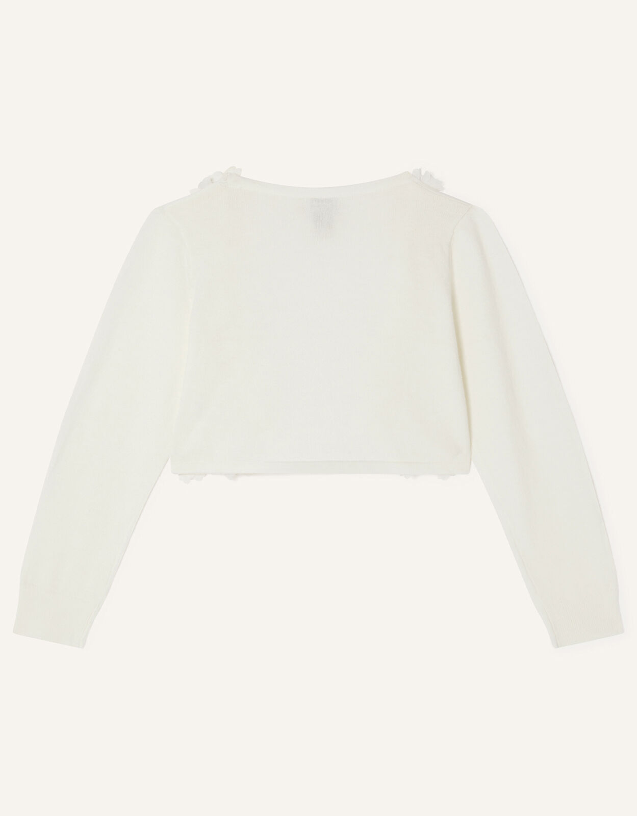 Flora 3D Flower Cardigan Ivory | Girls 