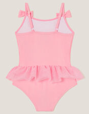 Baby Ruffle Skirt Swimsuit, Pink (PINK), large