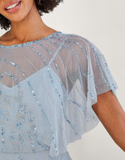 Sienna Embellished Shorter Length Maxi Dress, CLOUD, large