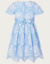 Mallory Embroidered Dress, Blue (BLUE), large