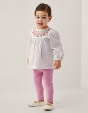 Baby Embroidered Tunic and Leggings Set, Pink (PINK), large