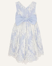 Lace High-Low Dress, Blue (BLUE), large