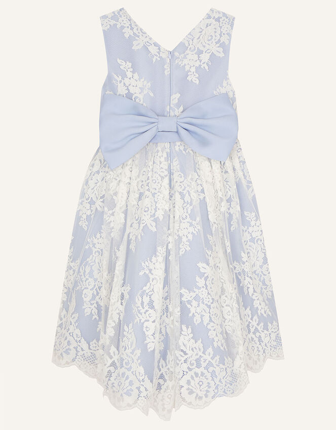 Lace High-Low Dress, Blue (BLUE), large