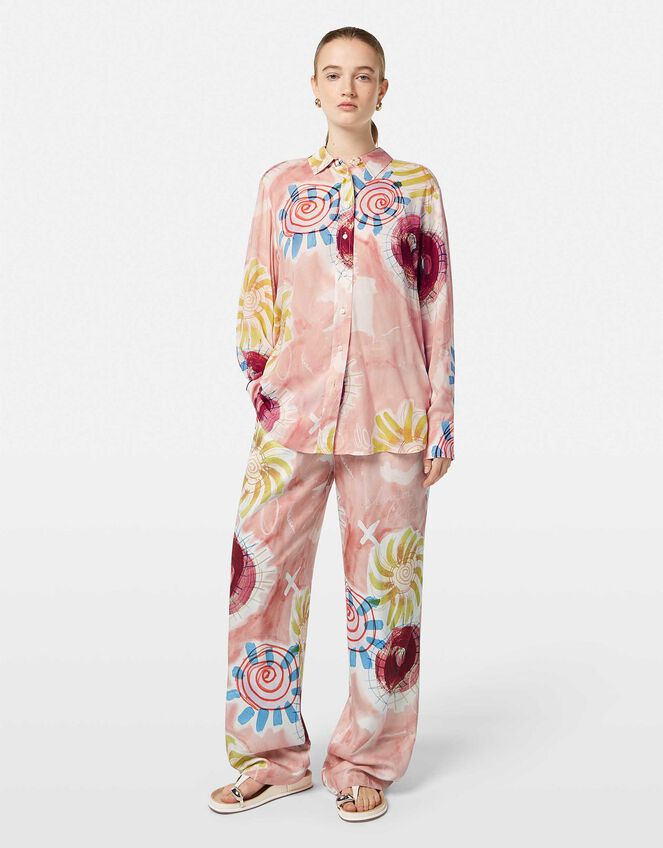Scotch and Soda Relaxed Print Shirt, Pink (PINK), large