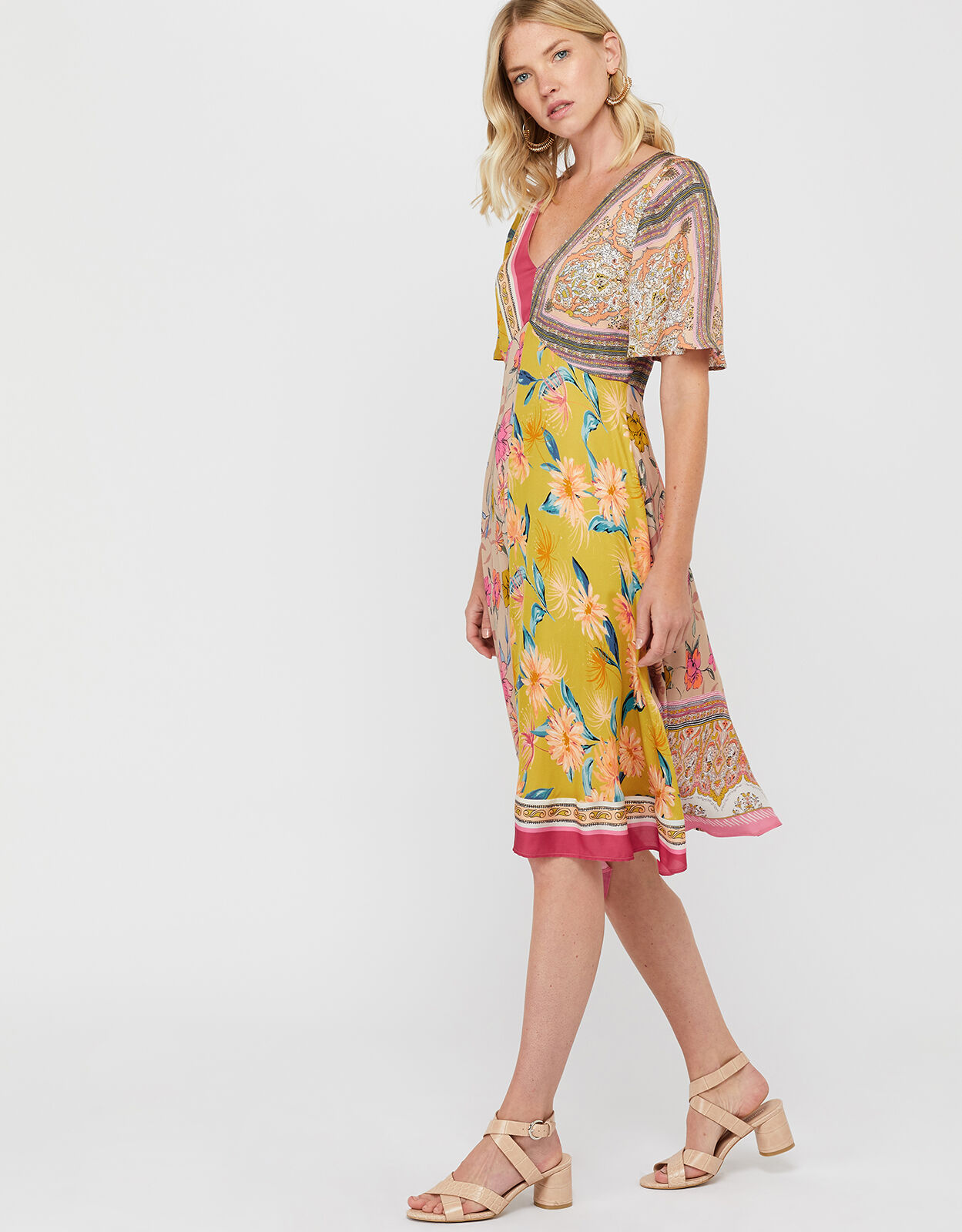 Mango scarf print dress cheap