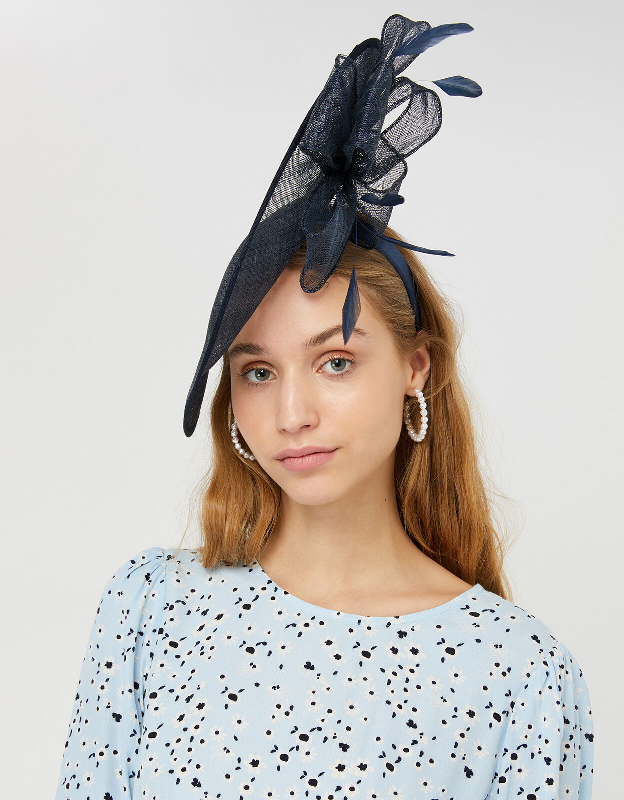 Monsoon navy fascinator clearance