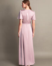 Ivy Satin Maxi Dress, Mink (MINK), large