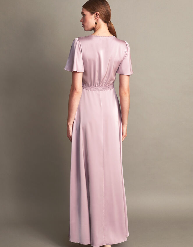 Ivy Satin Maxi Dress, Mink (MINK), large