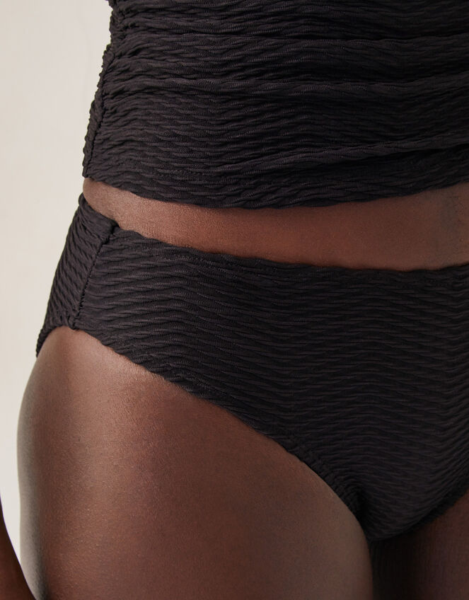 Alicia Rib Bikini Bottoms, Black (BLACK), large