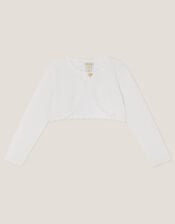 Maeve Bow Button Cardigan, Ivory (IVORY), large