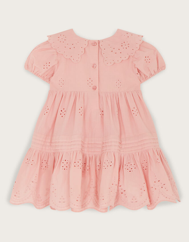 Baby Broderie Pintuck Dress, Pink (PINK), large