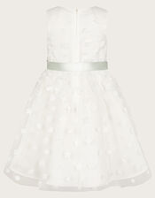 Freya 3D Scuba Bridesmaid Dress, Ivory (IVORY), large
