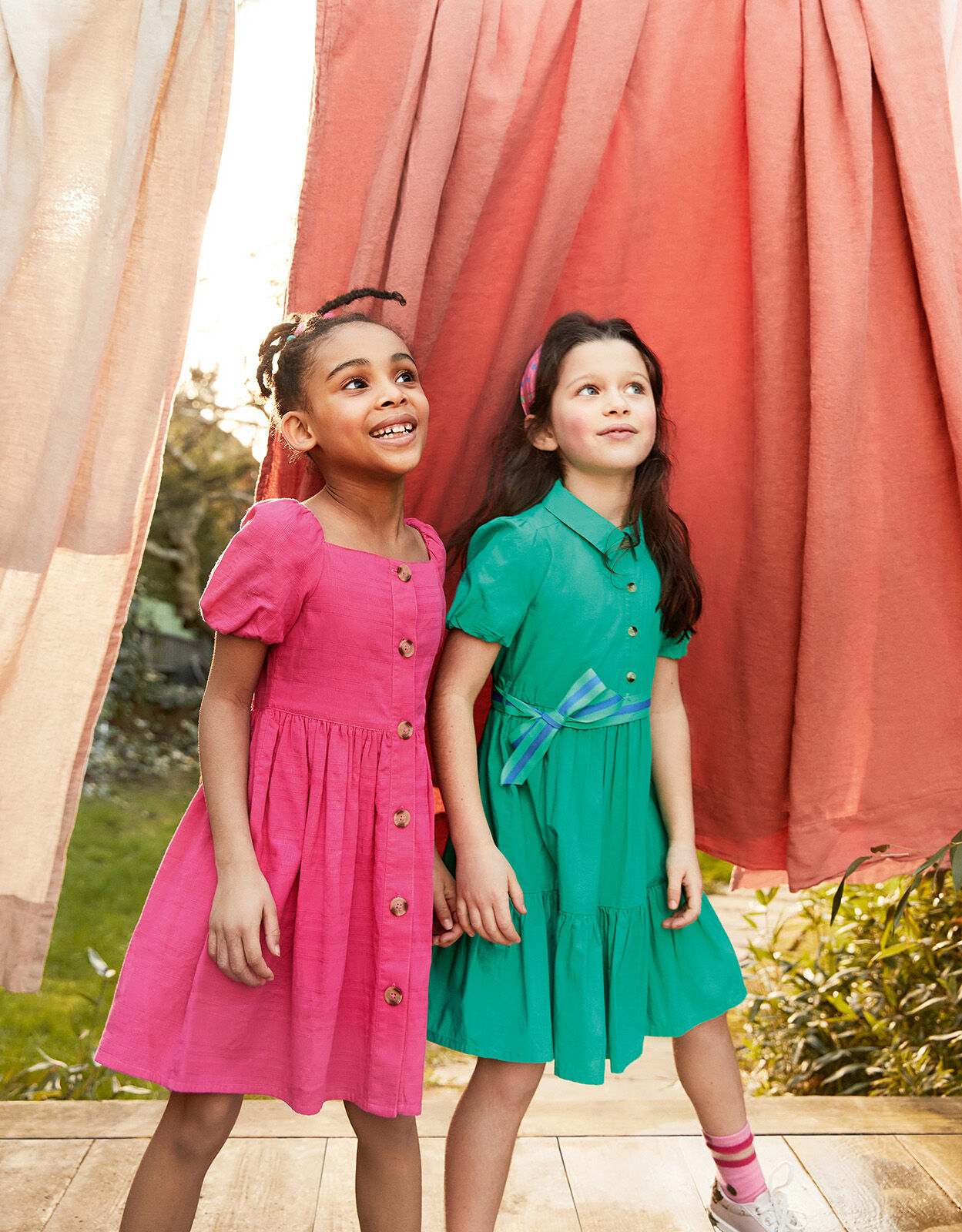 Monsoon pink dress girl top