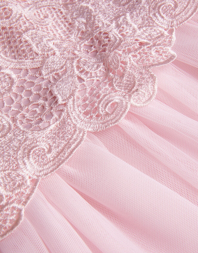 Baby Anna Sleeveless Lacy Dress, Pink (PALE PINK), large