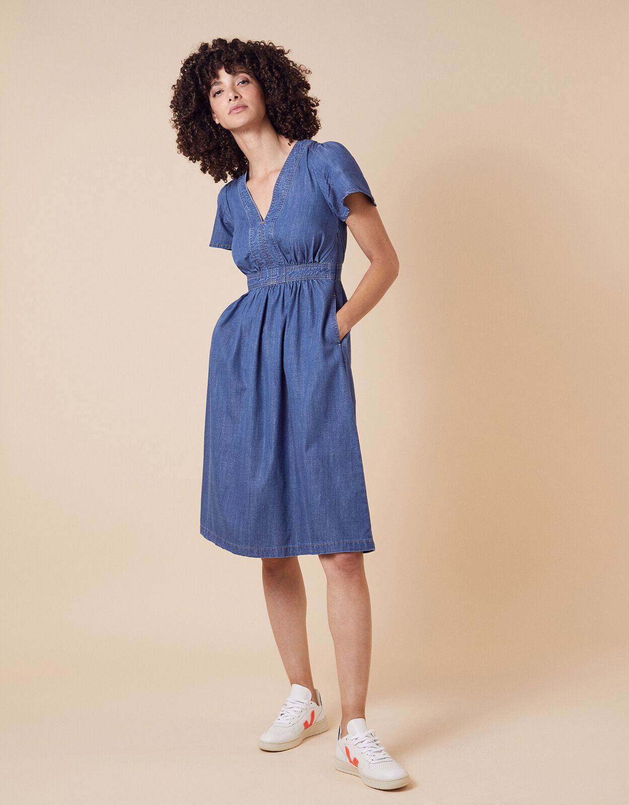 monsoon denim dress