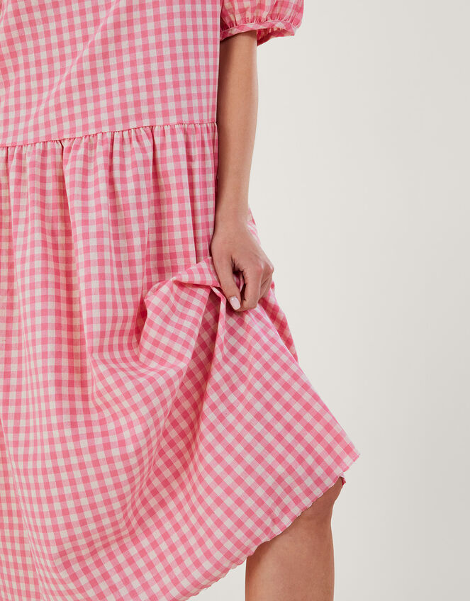 April Meets October May Gingham Dress, Pink (PINK), large