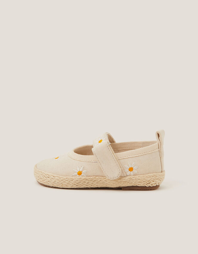 Baby Daisy Espadrille Shoes, Ivory (IVORY), large